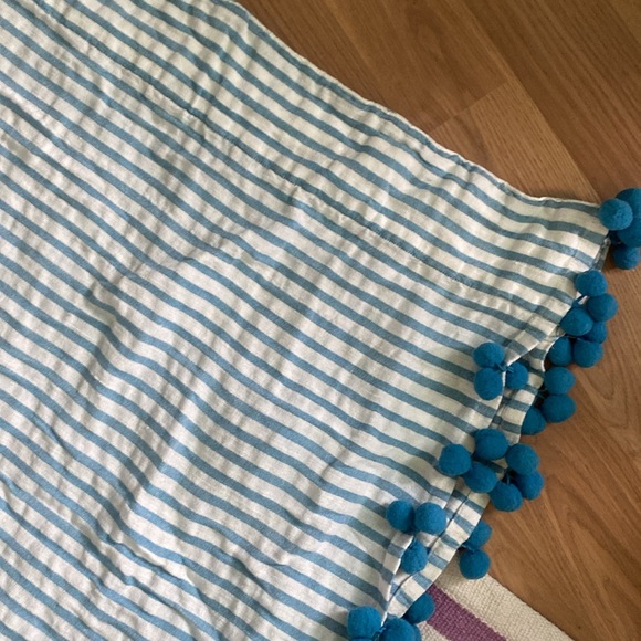 Blue stripe Anthropologie curtains - Picture 3 of 5